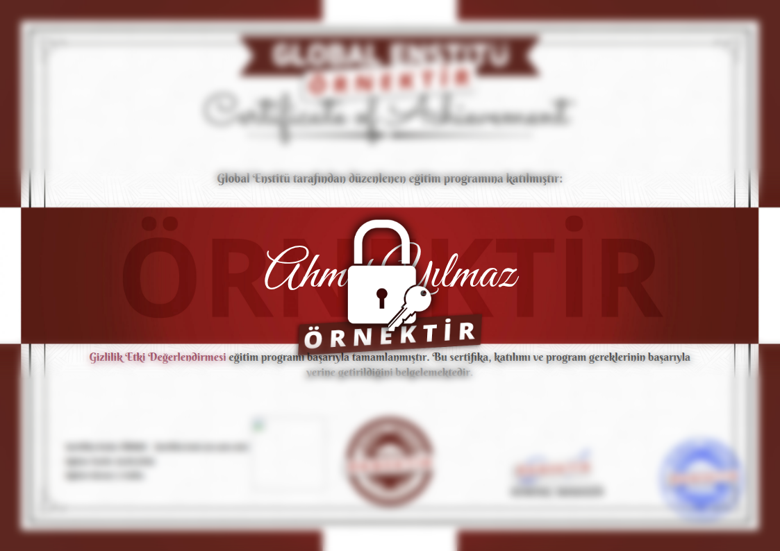 Örnek Gizlilik Etki Değerlendirmesi Sertifikası