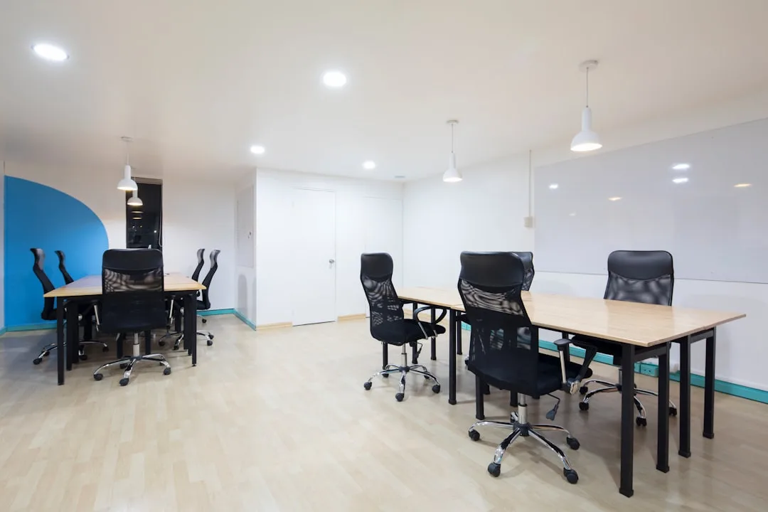 team cleaning office space