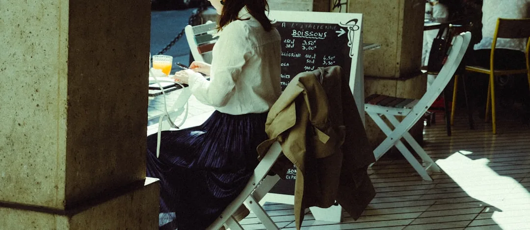 businesswoman focused at desk