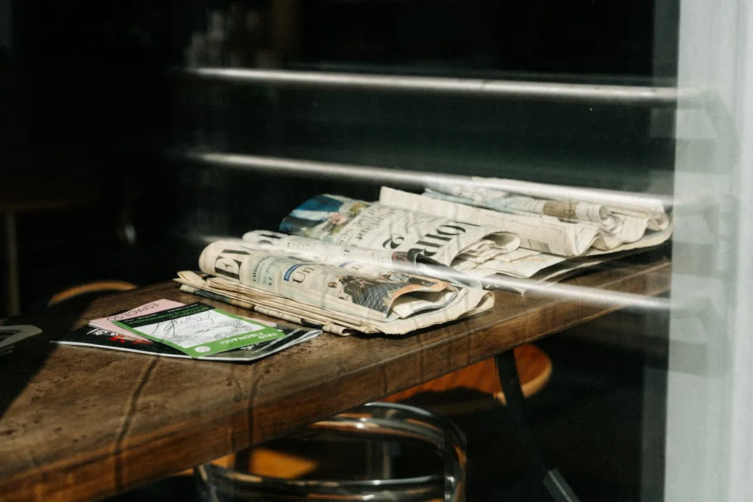 journalist writing news